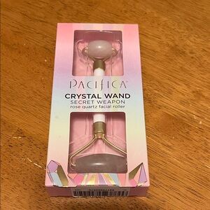 Pacifica Crystal Wand Secret Weapon Rose Quartz Facial Roller Skincare Tool